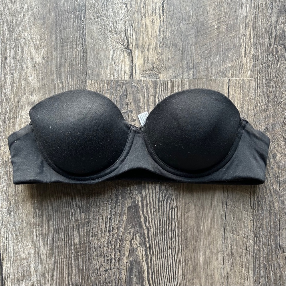 Soma | 34A Black Push Up Strapless Bra